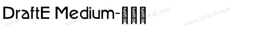 DraftE Medium字体转换